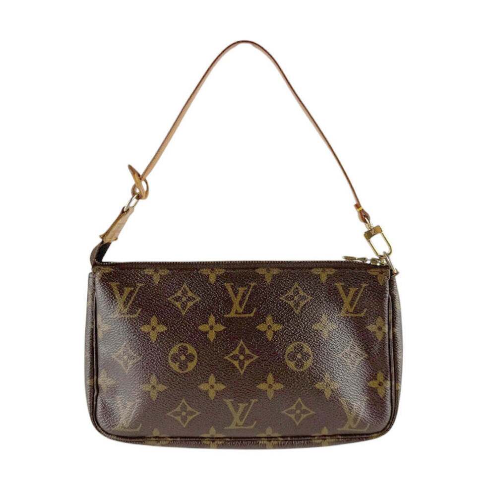 LOUIS VUITTON Brown Monogram Canvas Pochette Mini Bag - Picture 3 of 12